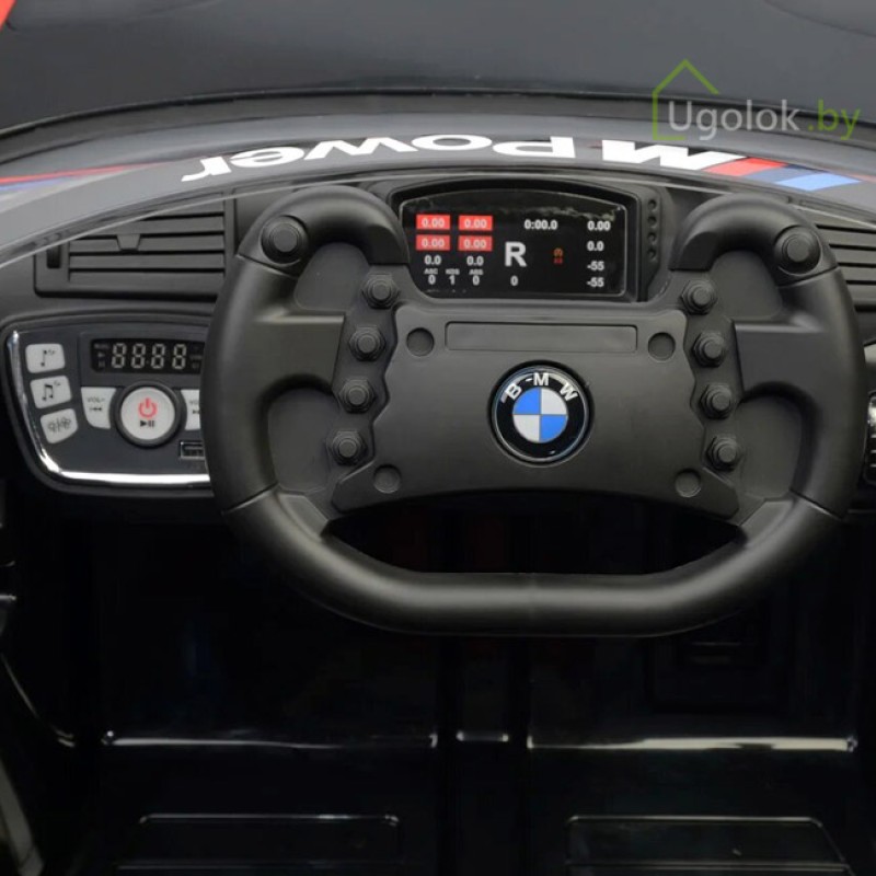 Электромобиль детский BMW M6 GT3 E 668R чёрный