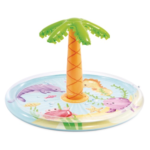 56433 Надувной бассейн детский с пальмой 104x173см