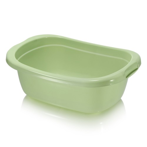 Таз пластиковый "Лагуна" 16л прямоугольный, ментолловый