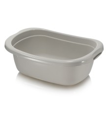 Таз пластиковый "Лагуна" прямоугольный 24л, светло-серый (арт. 249-2)