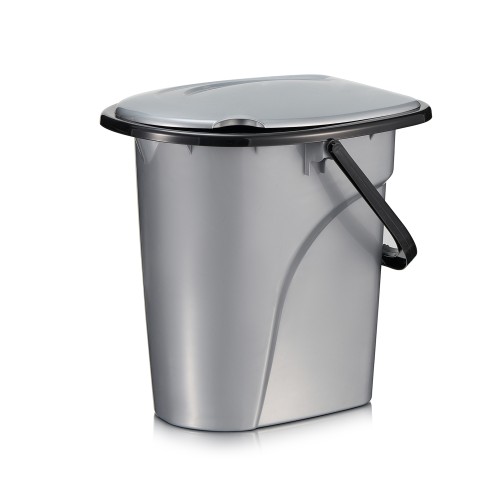 Ведро-туалет 22 л, серое