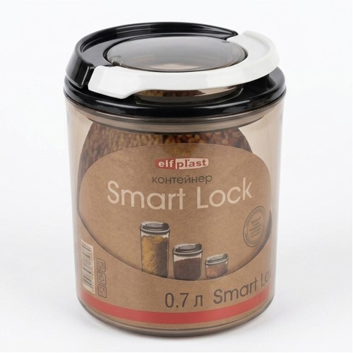 Контейнер "Smart Lock" 0,7 л прозрачно-черный