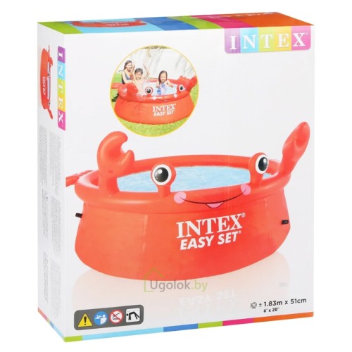 Бассейн Intex Easy Set Весёлый краб 183x51 см (26100NP) Бассейн Intex Easy Set Весёлый краб 183x51 см (26100NP)