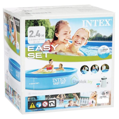 Бассейн Intex Easy Set с фильтр-насосом 244x61 см (28108NP) Бассейн Intex Easy Set с фильтр-насосом 244x61 см (28108NP)
