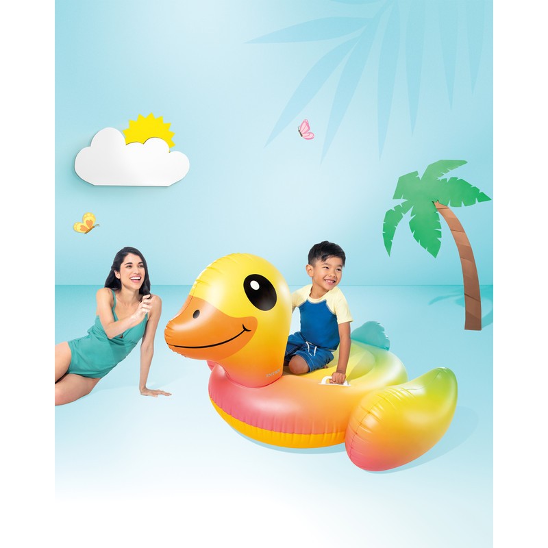 Надувная игрушка-плотик Intex Жёлтый утёнок 147х81см (57556NP) 3+ 57556 - фото 2 | Ugolok.by