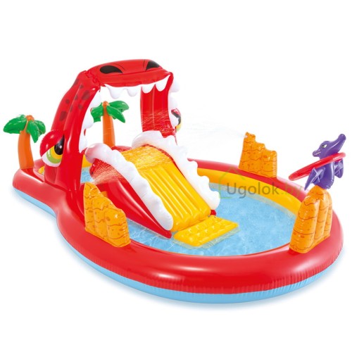Игровой водный центр Intex Happy Dino 259x165x107 см (57160NP) 3+ Игровой водный центр Intex Happy Dino 259x165x107 см (57160NP) 3+