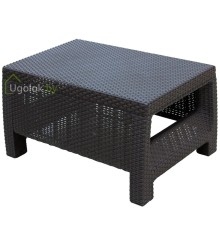 Стол Ротанг 76.5x57x42 cм (шоколад)