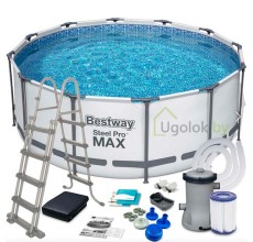 Бассейн каркасный Bestway Steel Pro Max 366x122 см (56420)