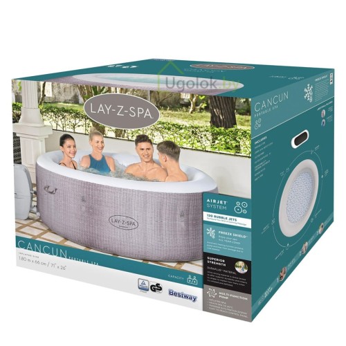 Спа-бассейн (Бассейн-джакузи) Bestway Cancun AirJet 180x66 см (60003)