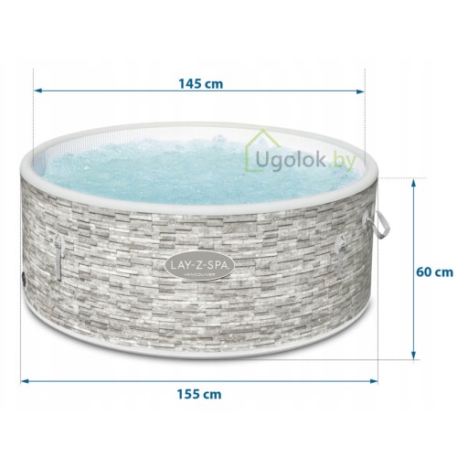 Спа-бассейн (Бассейн-джакузи) Bestway Vancouver AirJet Plus 155x60 см (60027) Спа-бассейн (Бассейн-джакузи) Bestway Vancouver AirJet Plus 155x60 см (60027)