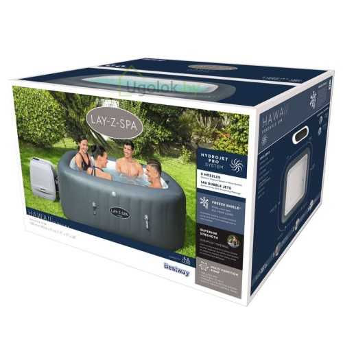 Спа-бассейн (Бассейн-джакузи) Bestway Hawaii HydroJet Pro 180x180x71см (60031)