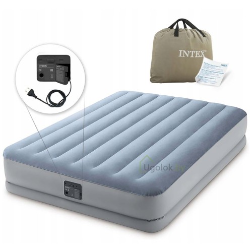 Кровать самонадувная Intex Raised Comfort, 203*152*36 см (64168)