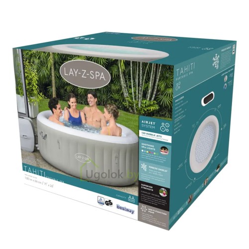 Спа-бассейн (Бассейн-джакузи) Bestway Tahiti AirJet 180x66 см (60007) Спа-бассейн (Бассейн-джакузи) Bestway Tahiti AirJet 180x66 см (60007)