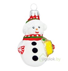 Ёлочная игрушка Снеговик (ручная работа)