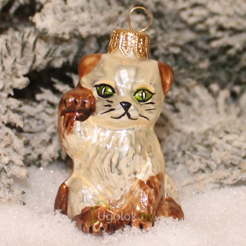 Ёлочная игрушка Кот (ручная работа)
