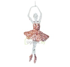 Украшение декоративное Балерина 17х7х7 см розовый