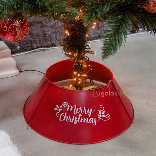 Украшение новогоднее Юбка под елку Merry Christmas 45.7х45.7х15.5 см в ассортименте