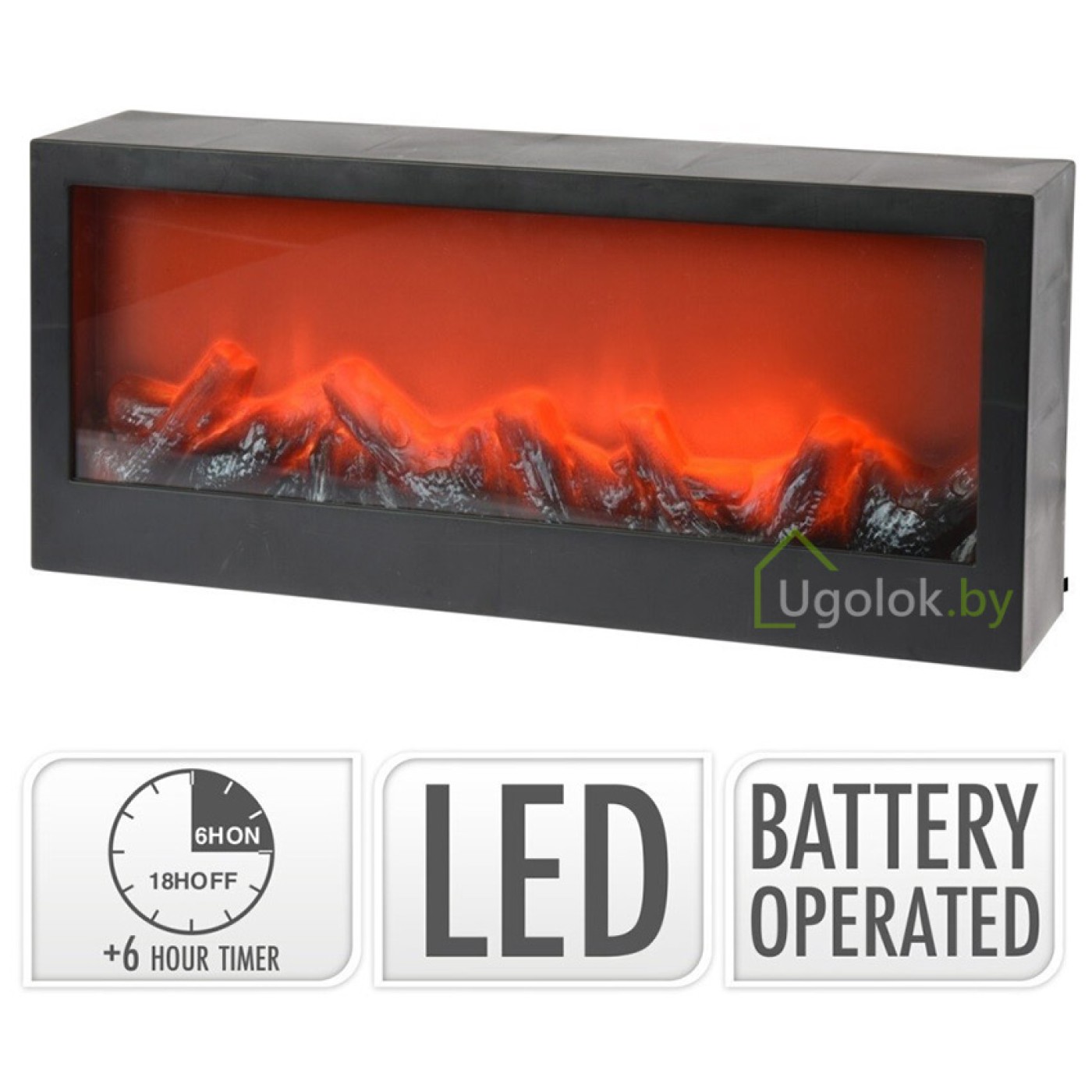 Камин электрический декоративный 45х20 см LED — купить по низкой цене ...