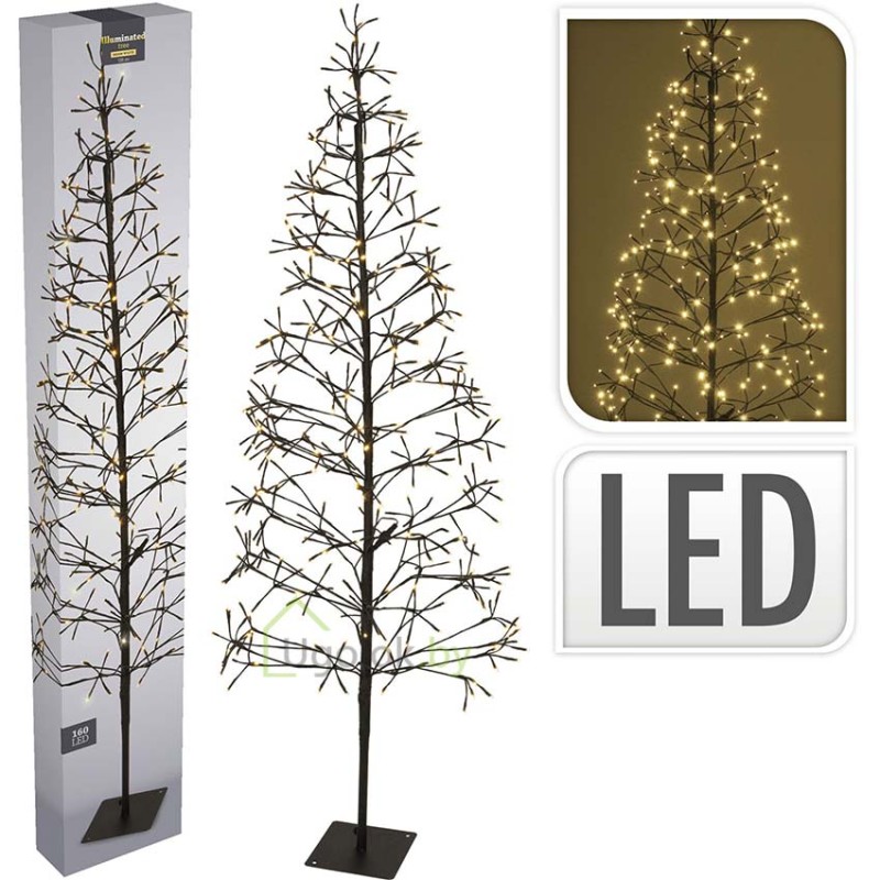 Дерево новогоднее искусственное 1.2 м 160 LED