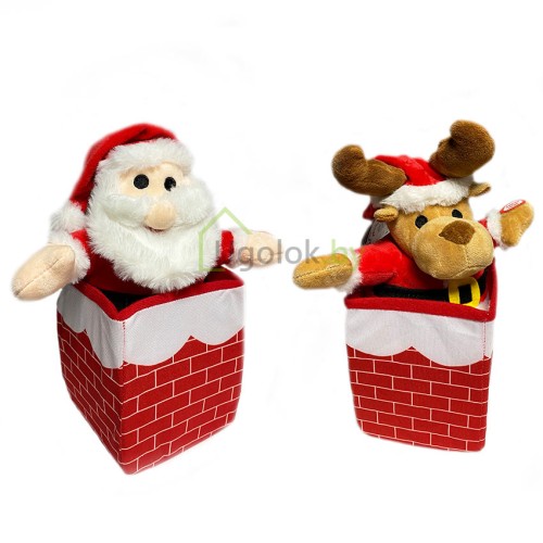 Фигурка новогодняя В дымоходе (Олень, Санта)