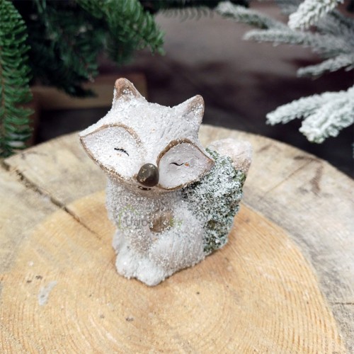 Сувенир новогодний Лесной зверь 9 см в ассортименте