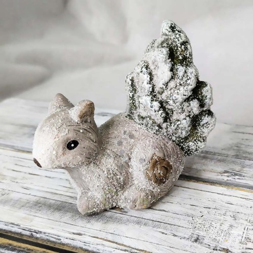 Сувенир новогодний Лесной зверь 9 см в ассортименте