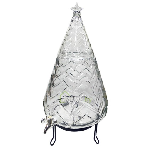 Лимонадник для напитков стеклянный Ель 8 л