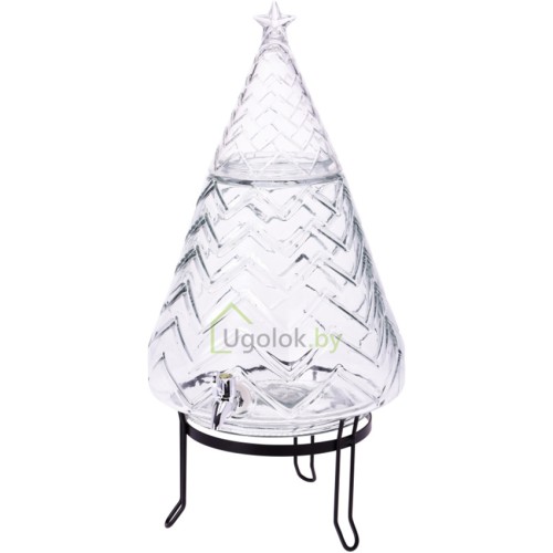 Лимонадник для напитков стеклянный Ель 8 л