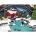Сувенир новогодний светодиодный Санта на санях 33х27 см в ассортименте
