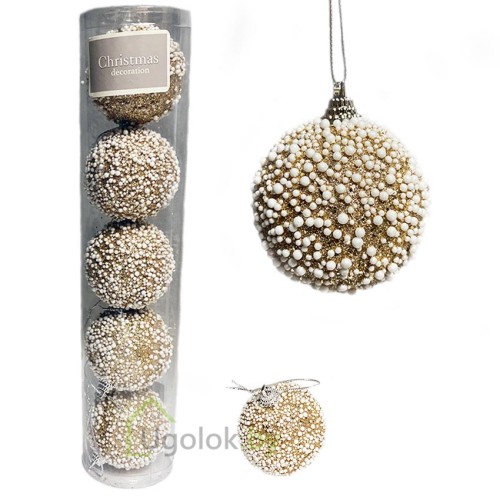 Набор елочных шаров Koopman 5 шт. 6 см