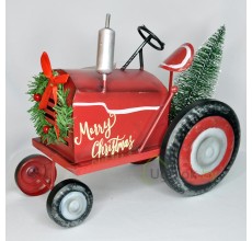 Украшение новогоднее Трактор с елочкой 29х16х23 см