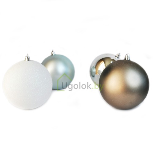 Шар новогодний елочный 10 см в ассортименте