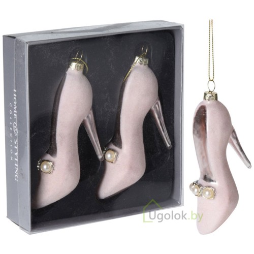 Набор ёлочных украшений Туфелька 11 см 2 шт.