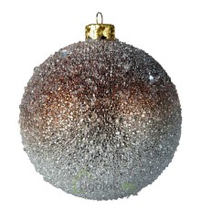 Елочное украшение Шар Kaemingk 1 шт. 8 см верблюжий коричневый