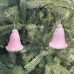 Набор елочных украшений Колокольчик Kaemingk 2 шт. 8 см розовый