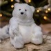 Статуэтка Медведь Kaemingk 1 шт. 17х19.5 см белый