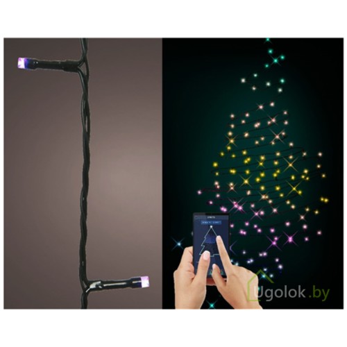 Гирлянда светодиодная 4.90 м Lumineo 50 LED управление смартфоном, несколько цветов