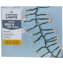 Гирлянда светодиодная 9 м Lumineo 680 LED теплый