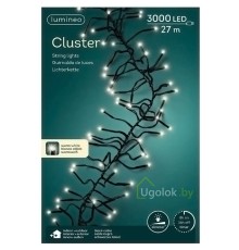 Гирлянда светодиодная 27 м Lumineo 3000 LED теплый белый
