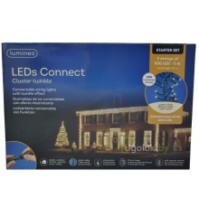 Гирлянда светодиодная 5 м Lumineo 1500 LED теплый белый