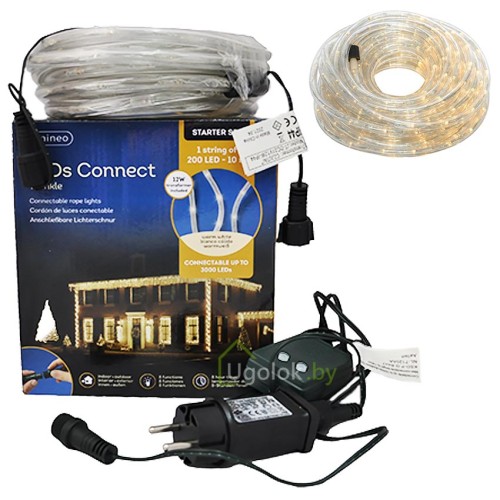 Гирлянда светодиодная 10 м Lumineo 200 LED теплый белый Гирлянда светодиодная 10 м Lumineo 200 LED теплый белый