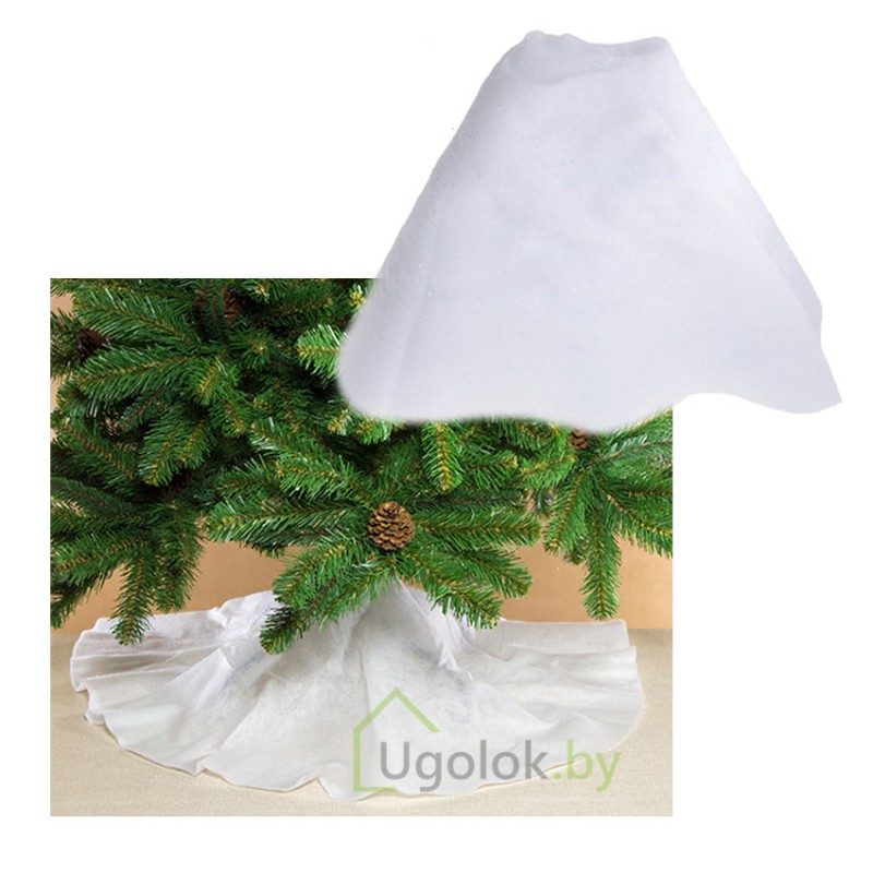 Юбка новогодняя под елку Kaemingk 100х0.1 см белый