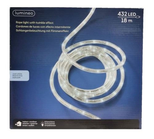 Гирлянда светодиодная 18 м Lumineo 432 LED холодный белый Гирлянда светодиодная 18 м Lumineo 432 LED холодный белый
