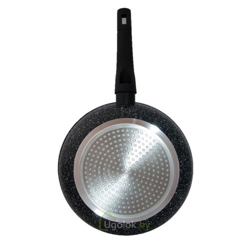 Сковорода алюминиевая 24 см с крышкой BRUNBESTE BB-2828