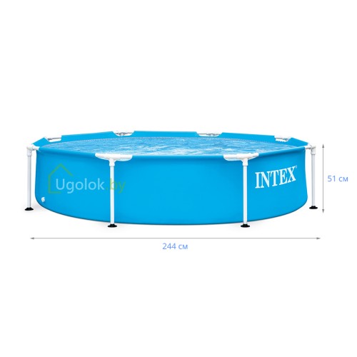 Бассейн каркасный Intex Metal Frame 244x51 см (28205) Бассейн каркасный Intex Metal Frame 244x51 см (28205)