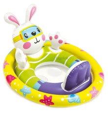 Надувной круг с трусиками Кролик Intex 59570 See Me Sit Pool Rider (от 3 до 4 лет)