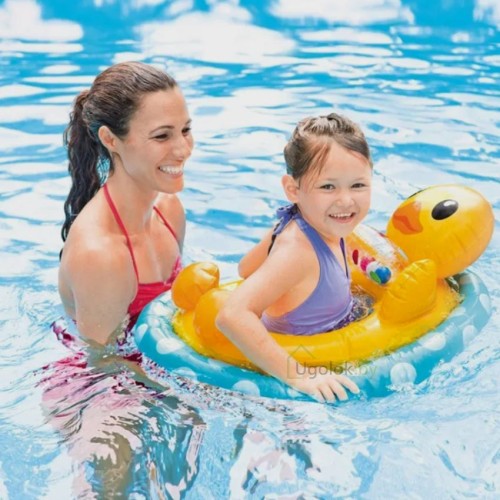 Надувной круг с трусиками Утенок Intex 59570 See Me Sit Pool Rider (от 3 до 4 лет)