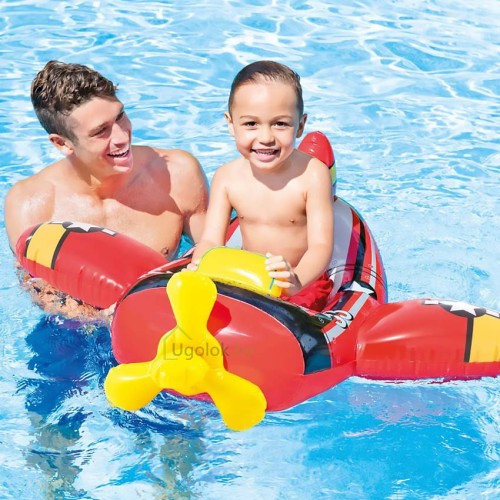 Надувная детская лодка для бассейна Самолетик Intex 119х114 см (59380) 3-6 лет Надувная детская лодка для бассейна Самолетик Intex 119х114 см (59380) 3-6 лет