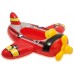 Надувная детская лодка для бассейна Самолетик Intex 119х114 см (59380) 3-6 лет