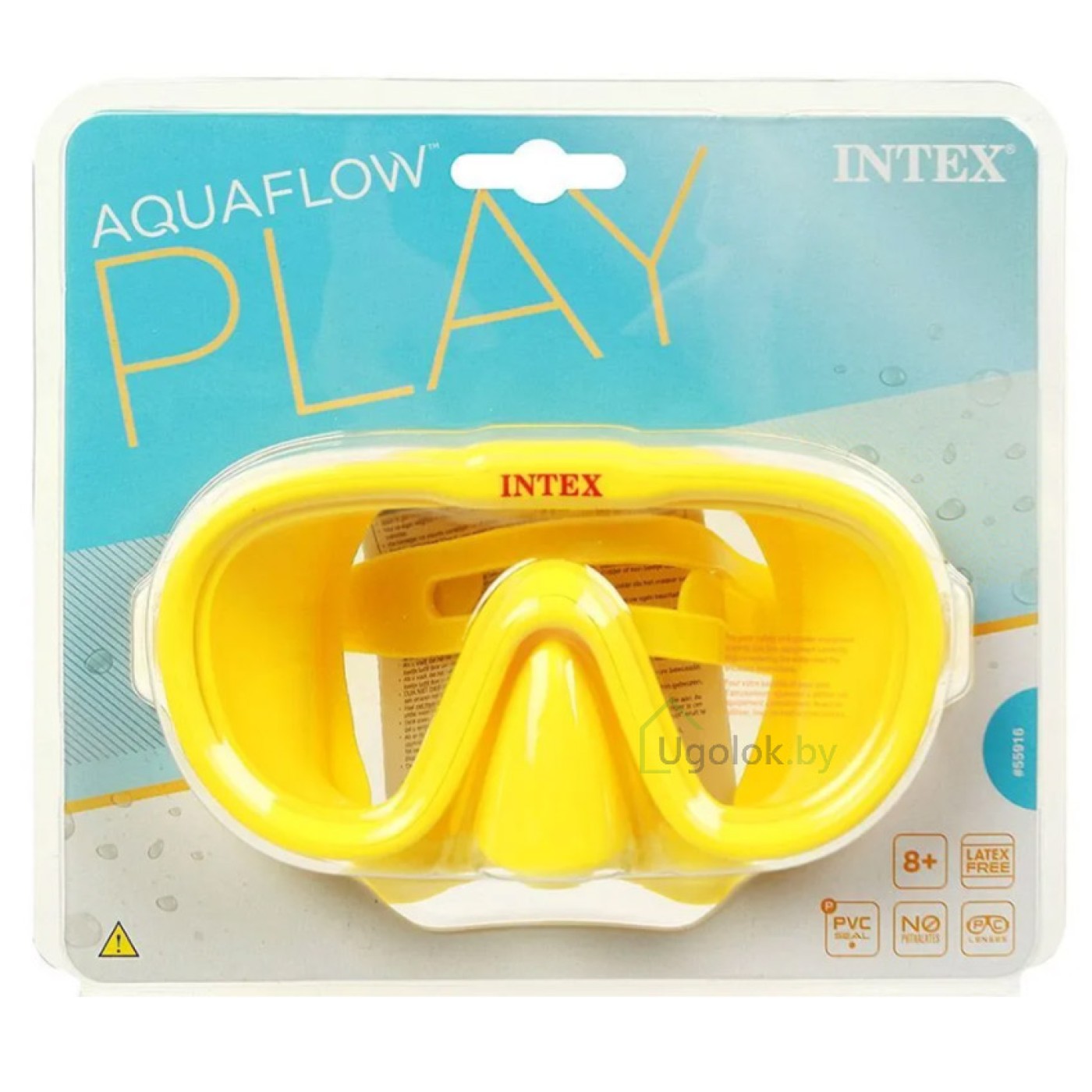 Маска для плавания детская желтая 55916 Intex Sea Scan Swim Masks от 8 ...